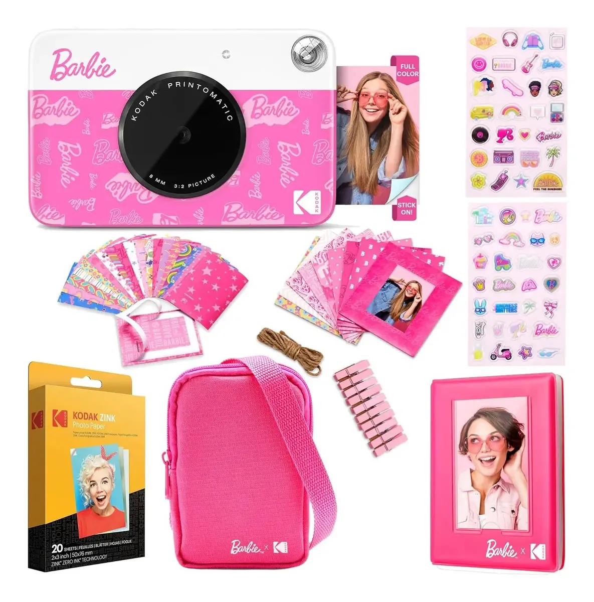 Câmera Digital Instantânea Kodak X Barbie 5mp Bundle