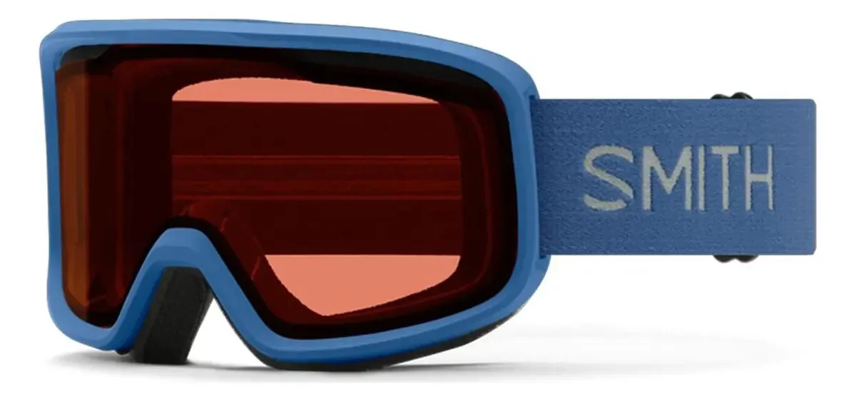 Óculos de esqui e snowboard Smith Frontier sem gênero com moldura azul verdadeira e lente colorida, lente rc 36