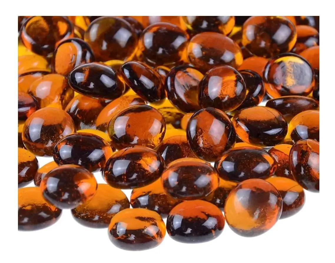 Esferas de gel Kingou Amber Flat Glass Gems x unidade x 204.116 g