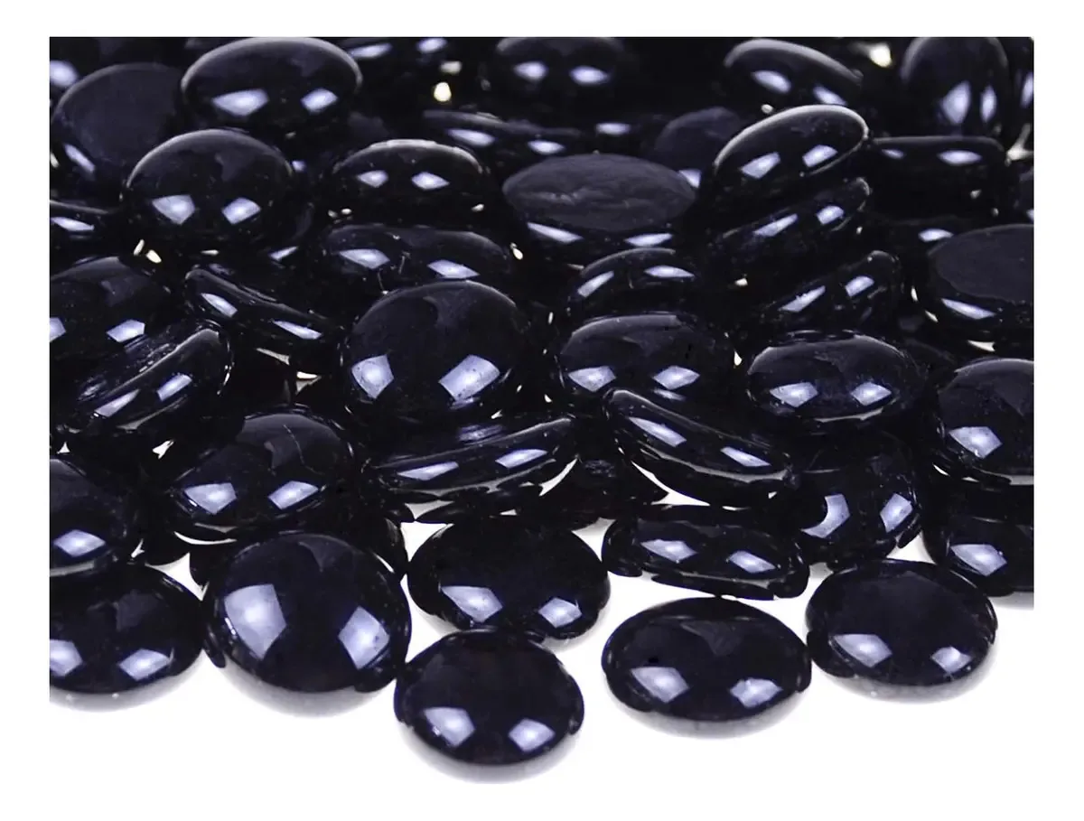 Almofadas de gel de vidro plano Kingou Gems Black x unidade x 453,592 g