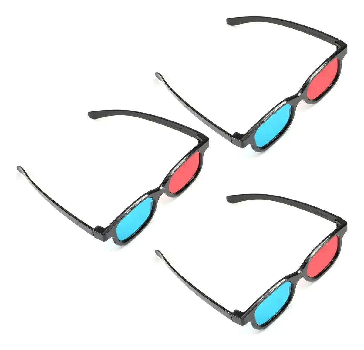 Óculos duráveis Othmro, 3 peças, óculos elegantes de visualização 3D