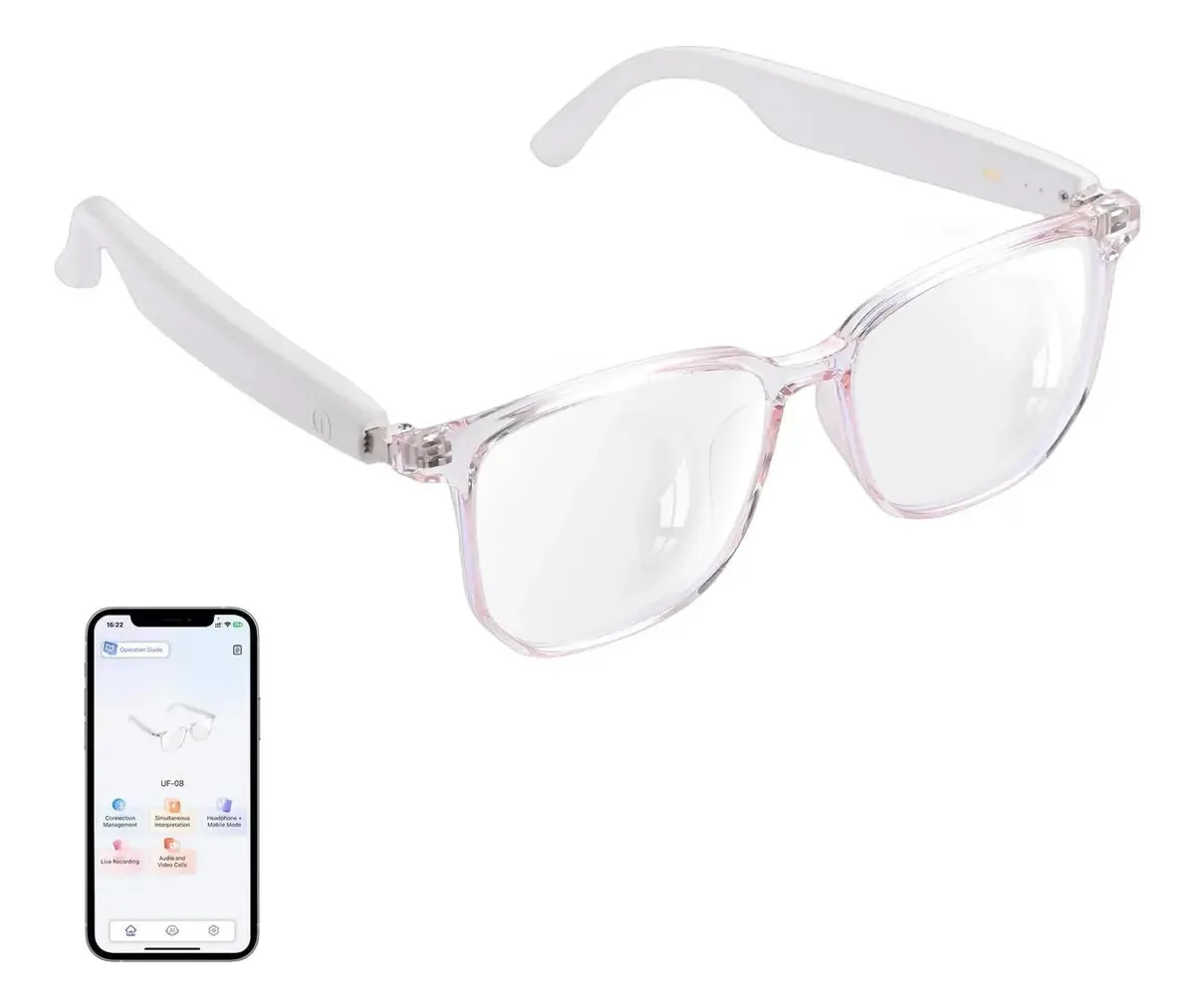 Óculos inteligentes Bluetooth Ai Gs03 com tradução 110