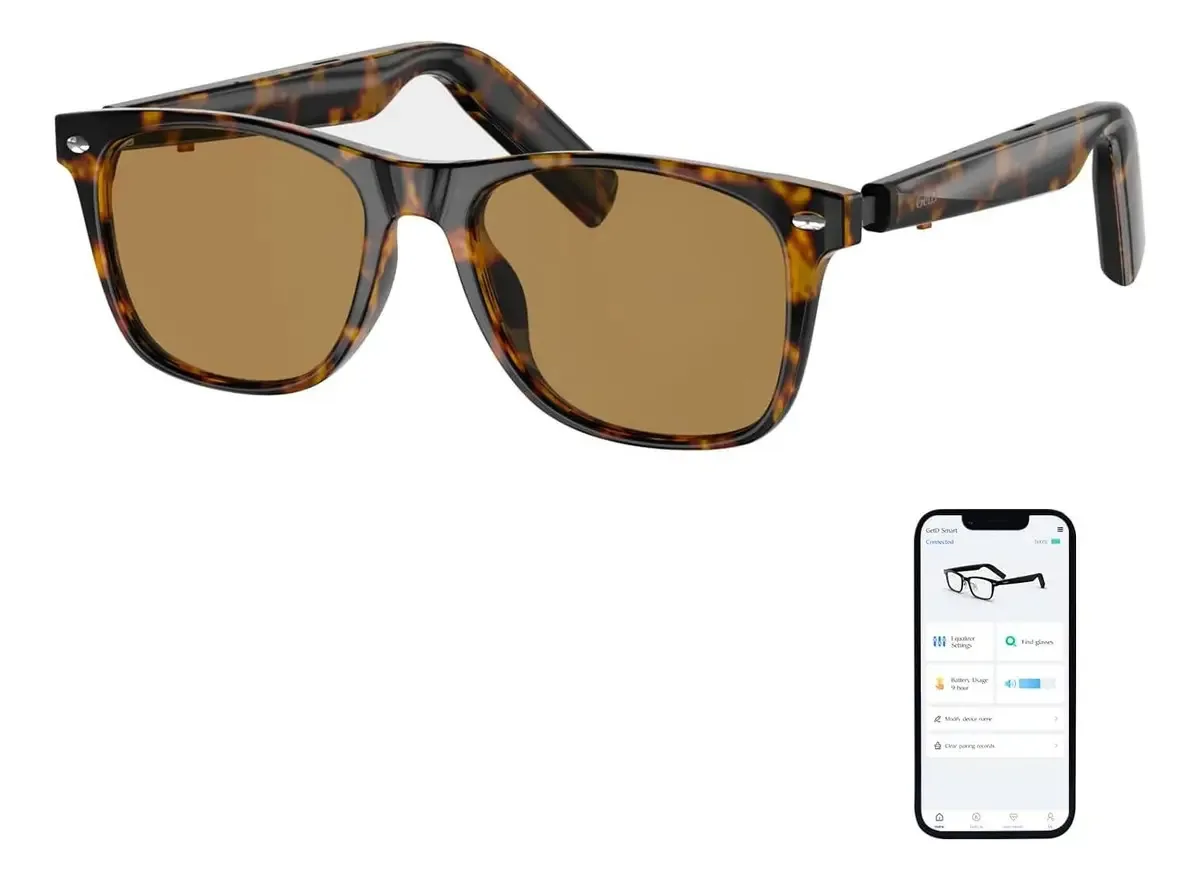 Óculos de sol inteligentes Getd com Bluetooth e tradução