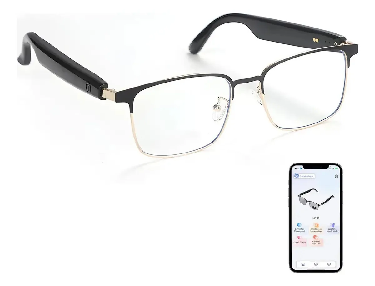 Óculos inteligentes Ai GS06-Ai Gold com lentes