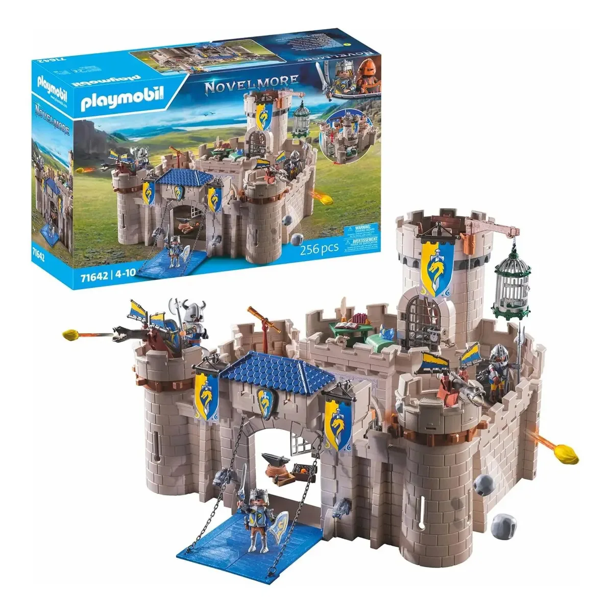 Conjunto de brinquedos para bonecos Playmobil Novelmore 71642 e bonecos cor cinza