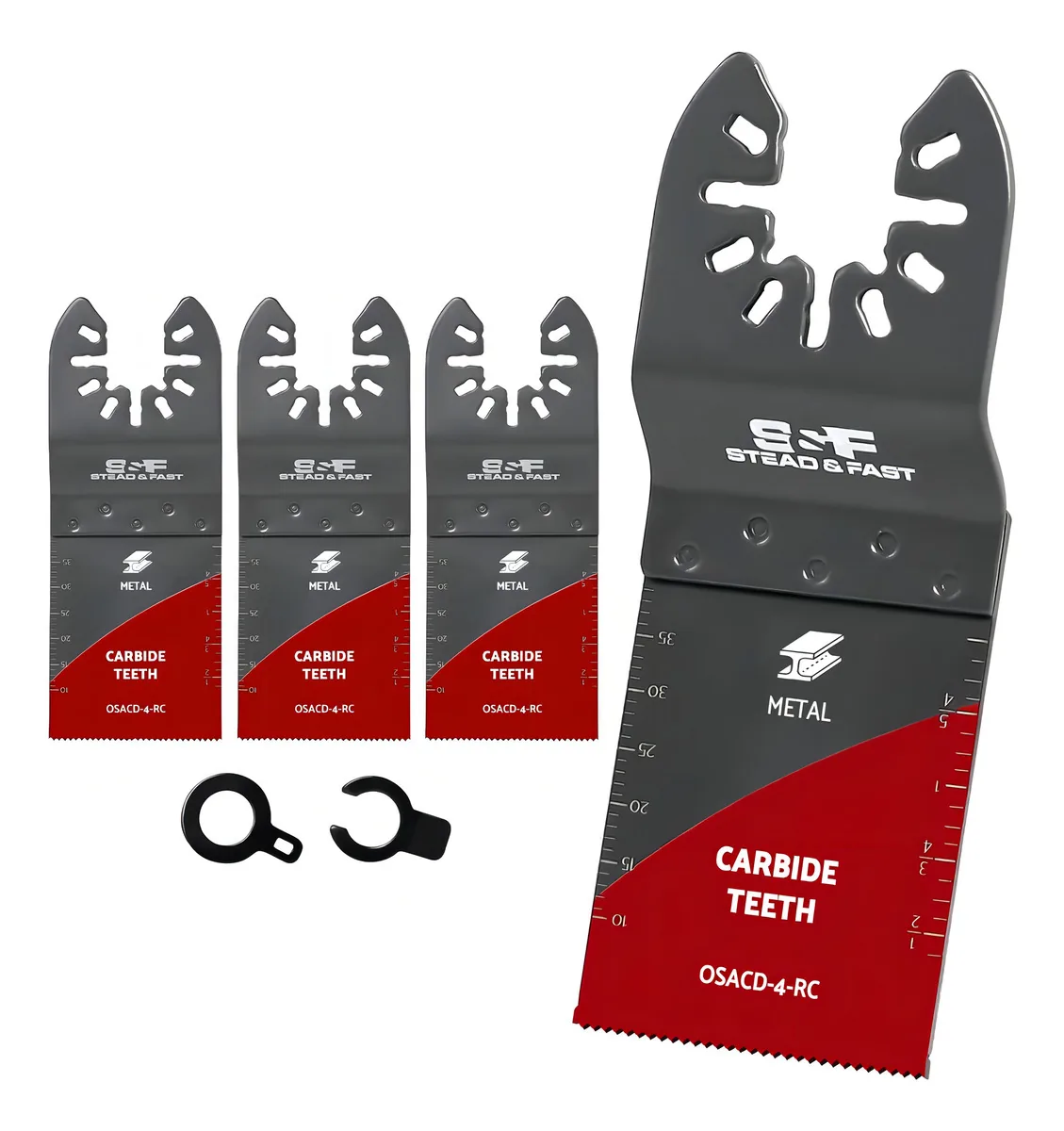 Lâminas Oscilantes S&f de Carboneto para Corte de Metal - 4 Peças