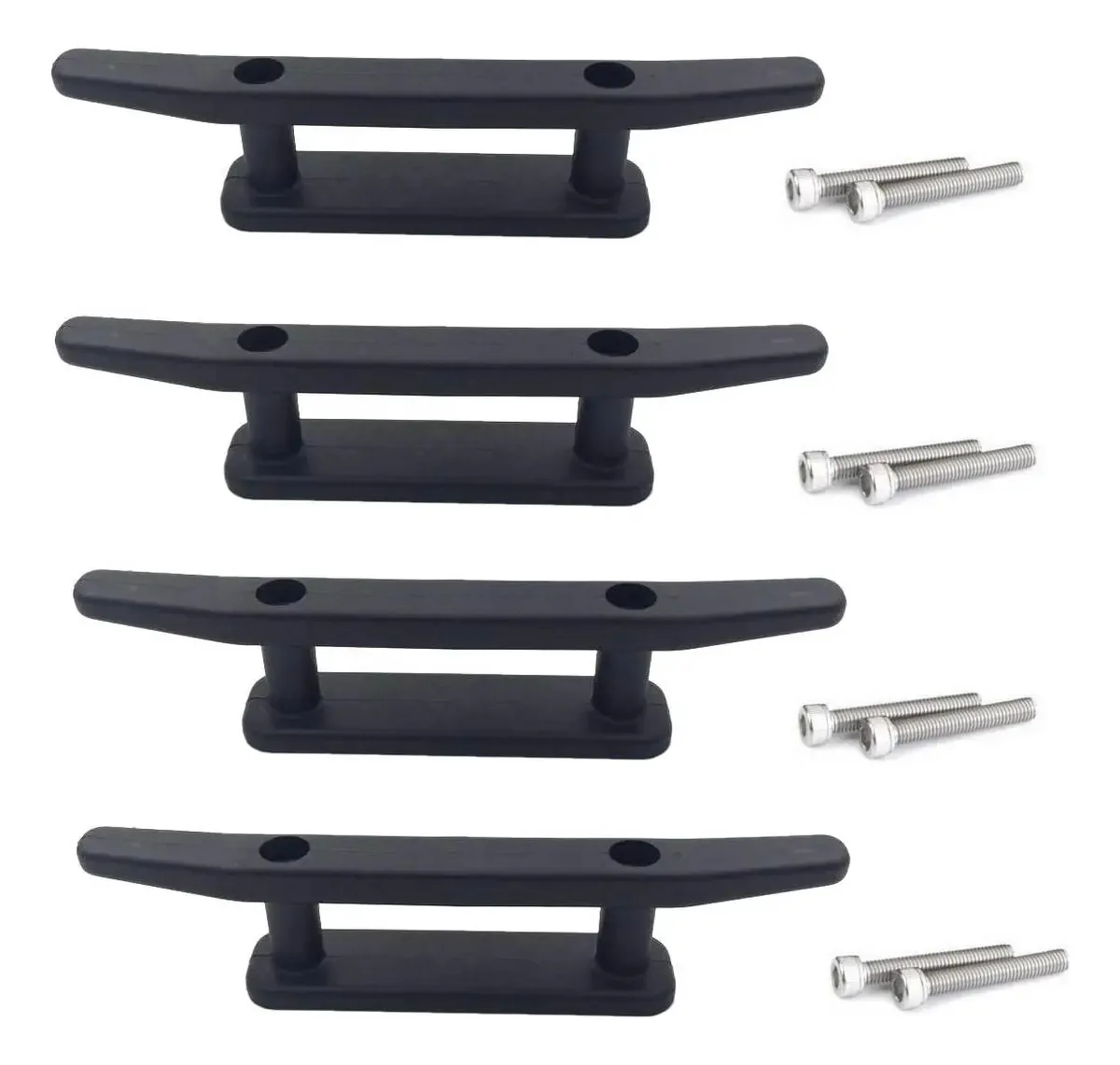 Kit de chuteiras Anndason Black Anchorage, 4 peças para caiaque