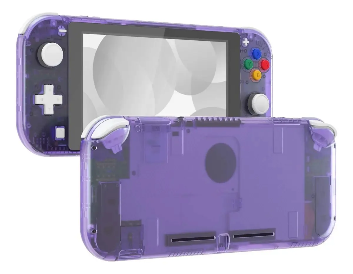 Capa de reposição transparente roxa para Nintendo