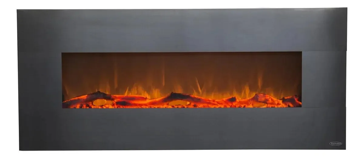 Lareira elétrica de aço inoxidável Touchstone Onyx 127cm
