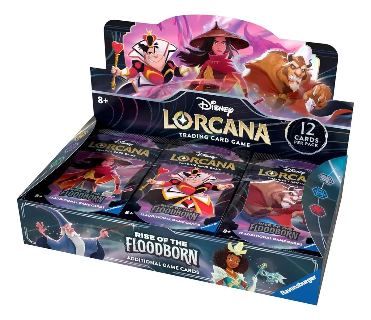 Jogo de cartas colecionáveis Disney Lorcana Ravensburger de 24 decks com 288 cartas