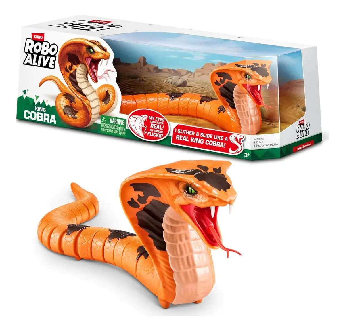 Brinquedo robótico Robo Alive King Cobra Zuru 44.5