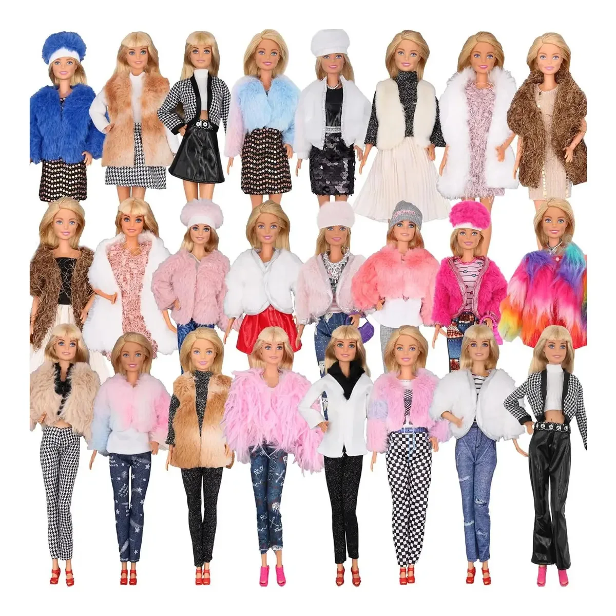 Conjunto de roupas para bonecas de inverno Eutenghao de 30 cm