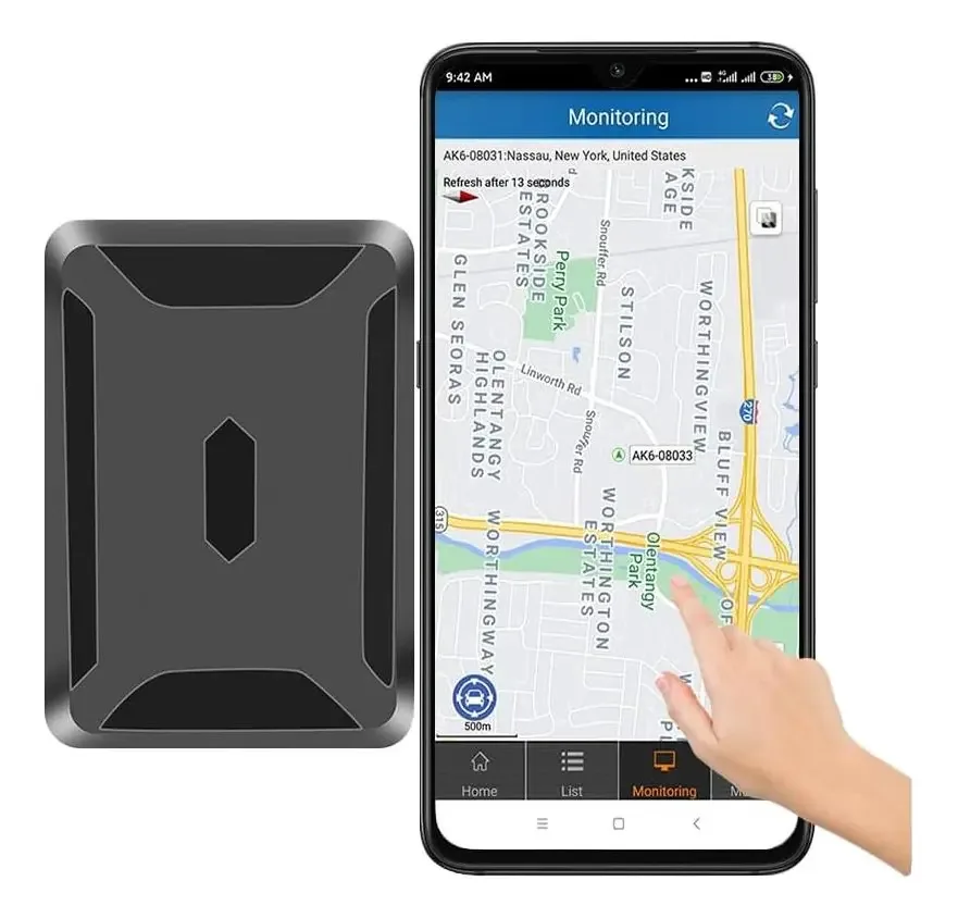 Rastreador GPS magnético Yuehai 8000ma 4G com SIM incluído