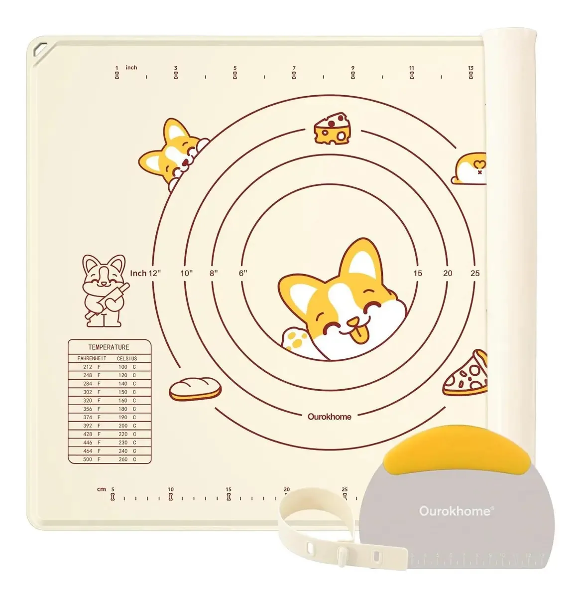 Tapete de cozimento de silicone Ourokhome 50,8 x 40,6 cm