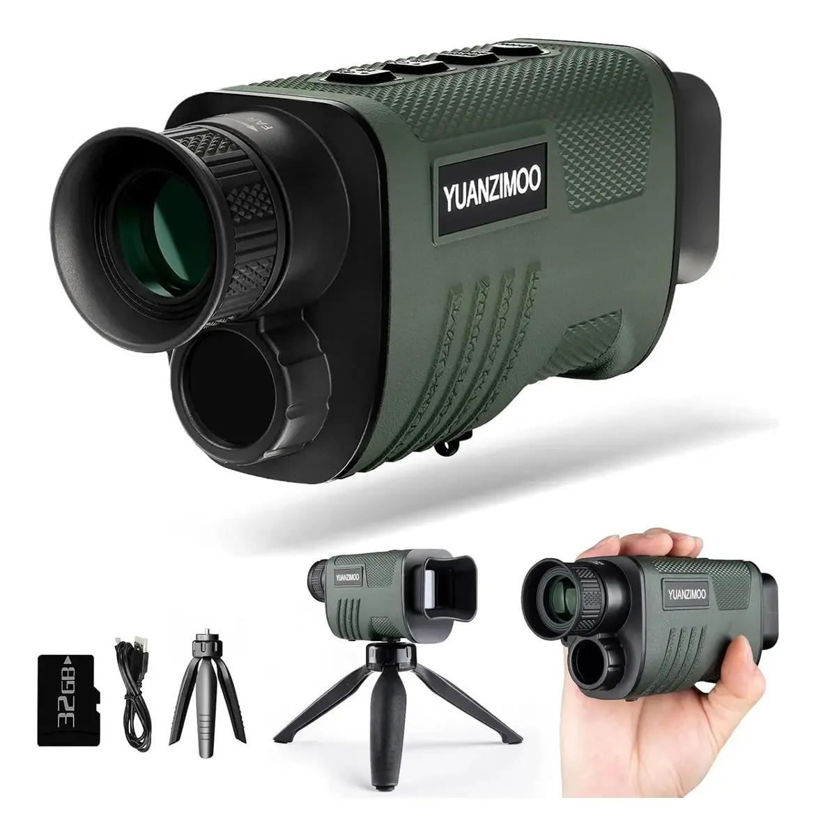 Monóculo digital Yuanzimoo Night Vision 8x 2000mah