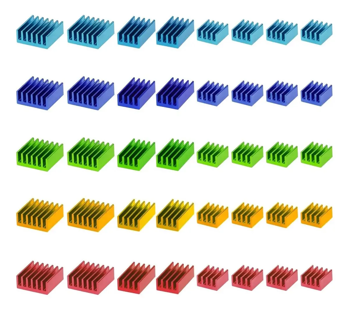 Kit de dissipador de calor Pastall de 40 unidades para Raspberry Pi