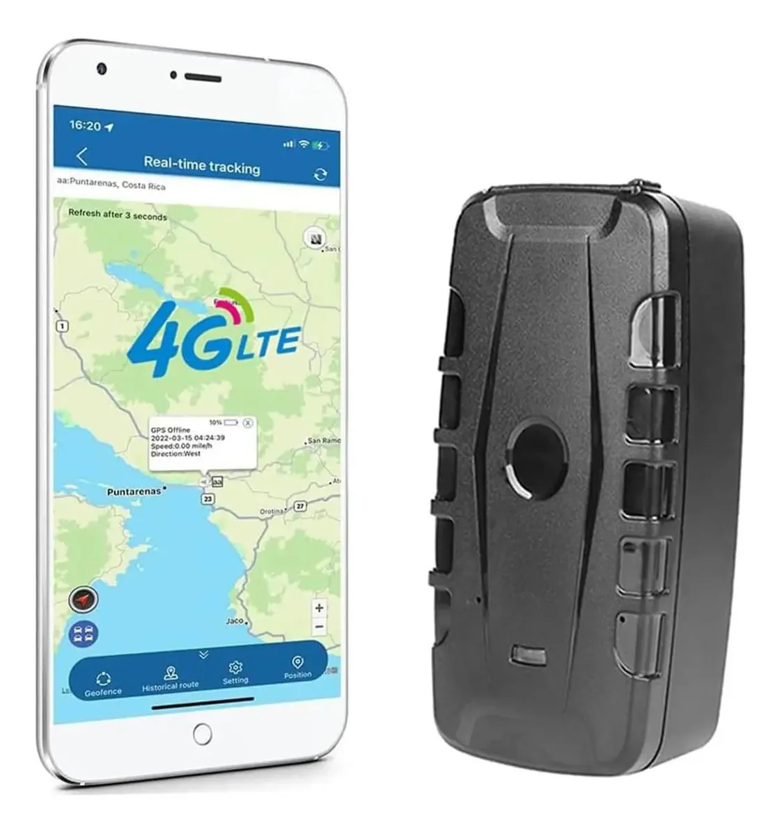 Rastreador GPS magnético Tkmars Tk918 4g 20000mah