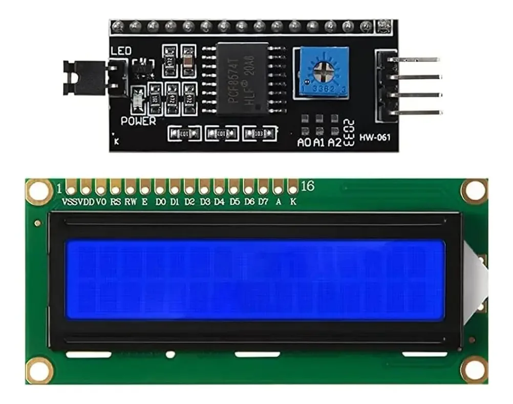 Módulo adaptador Treedix Backlit 1602 Lcd I2c