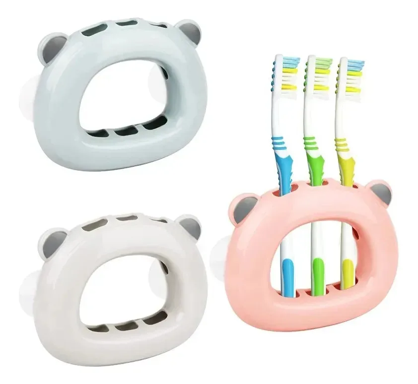 Porta-escovas de dentes Bear Bear Children's Bath Plast Assorted