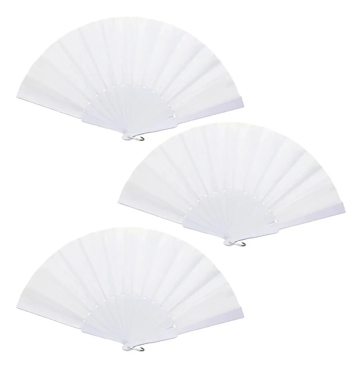 Tecido plástico branco com 10 ventiladores brancos por atacado branco