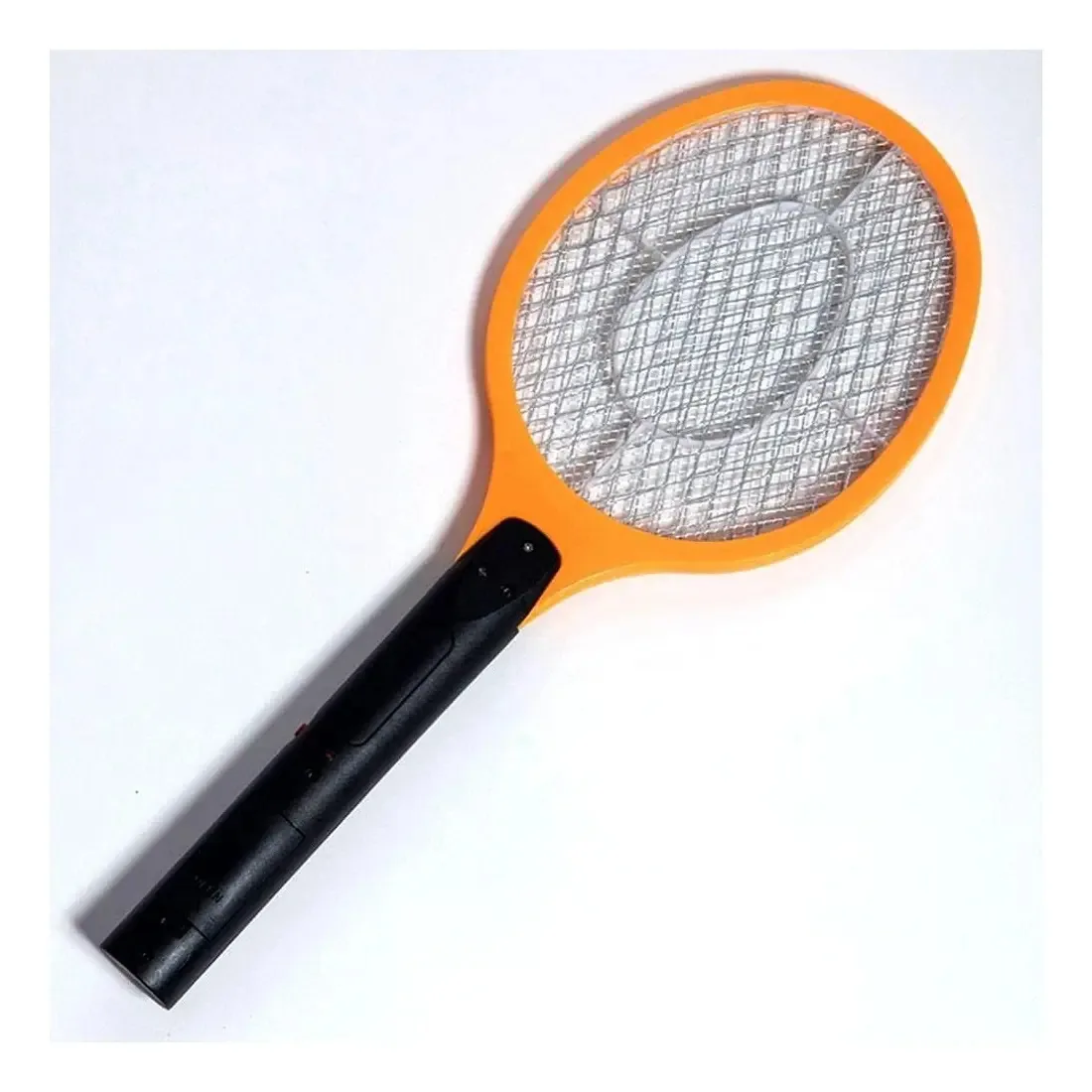 Paleta de raquetes Sheshu Electric Movida a bateria Mosquito Killer - cor laranja
