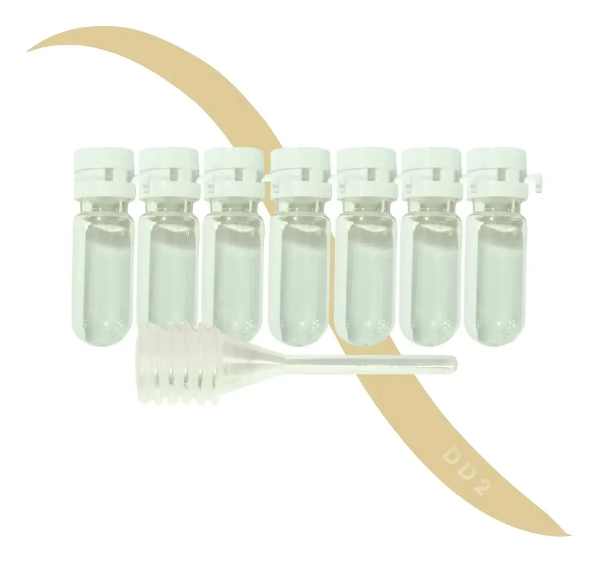 Kit de 7 mini frascos para amostras de óleos perfumados multiuso de cor transparente