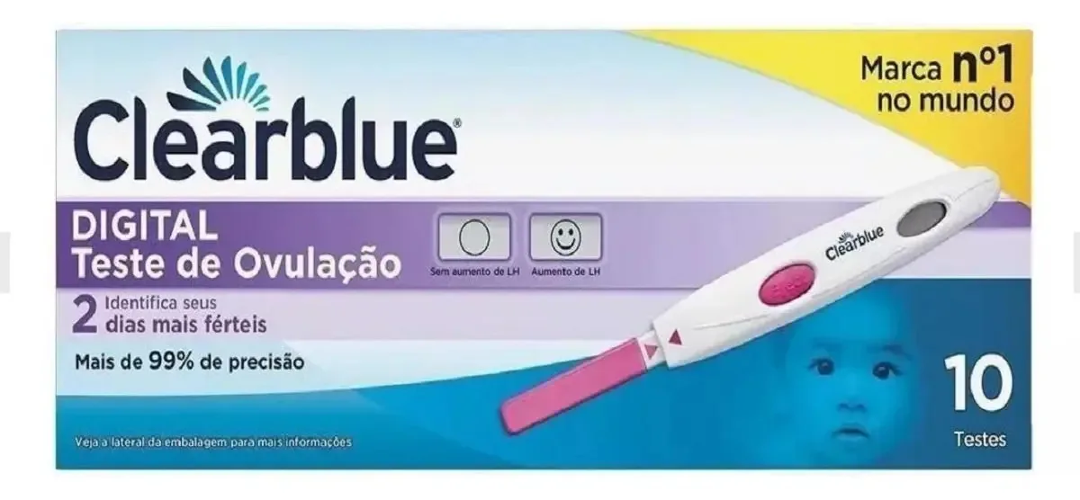 Teste De Ovulação Digital Clearblue Com 10 Testes