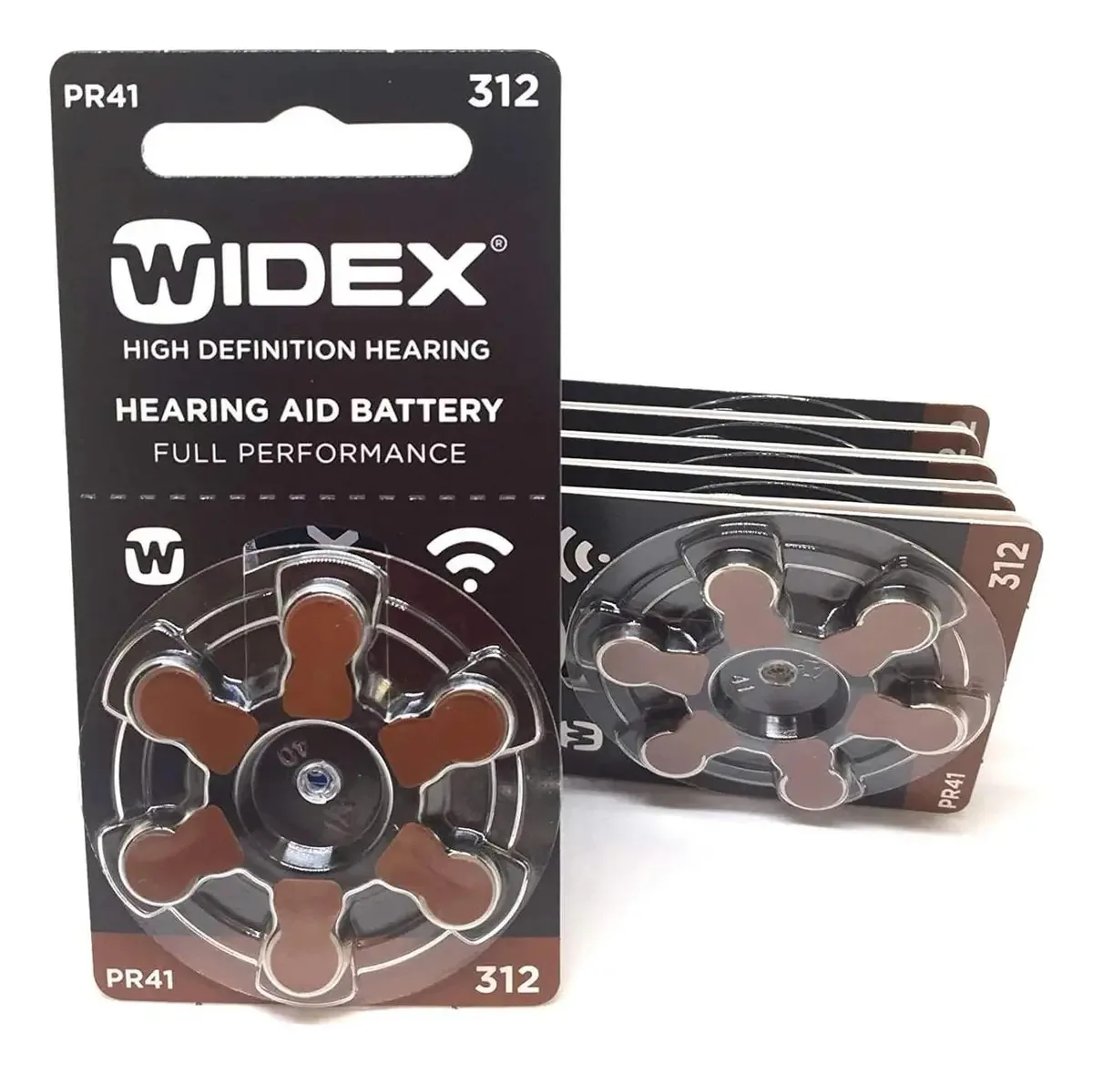 Baterias para aparelhos auditivos Widex W312, tamanho 312 - 60 peças