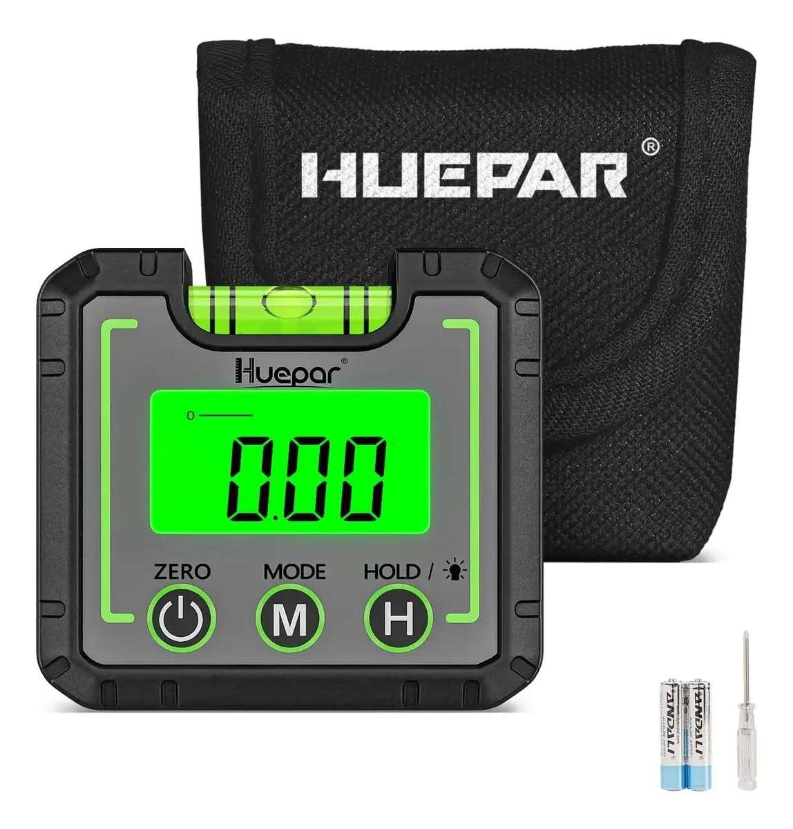 Medidor de ângulo digital Huepar Ag01 com display LCD