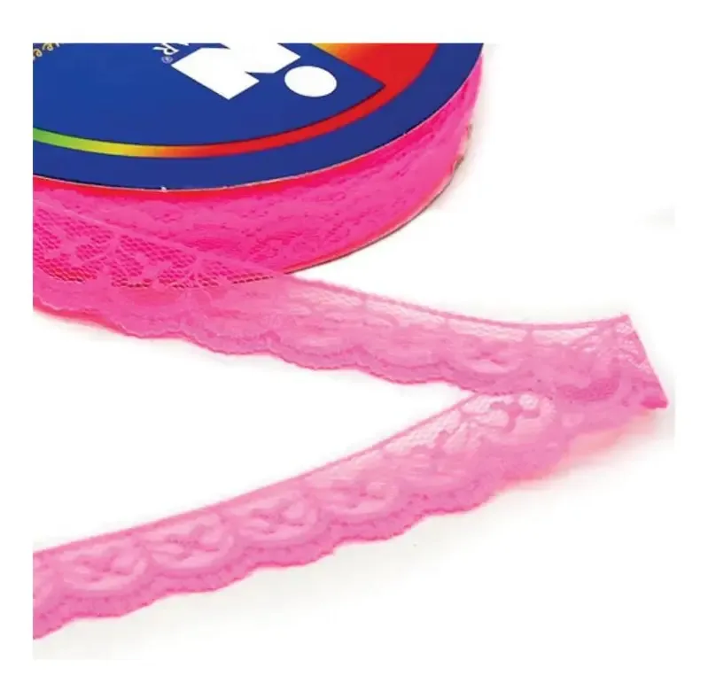 Renda Nylon 05 C/50 Metros Cor Flamingo