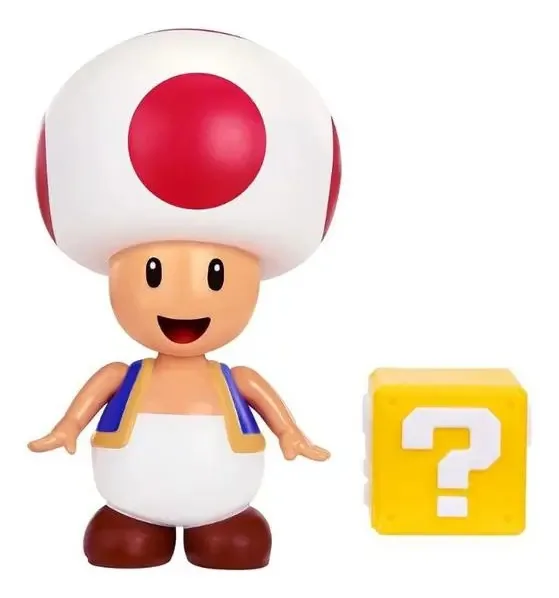 Boneco W32 de 10,5 cm para Nintendo Toad
