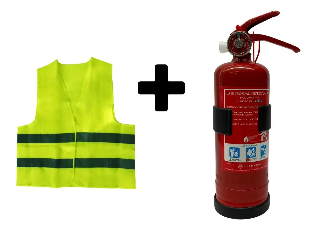 Extintor de incêndio de 1 Kg+colete refletivo
