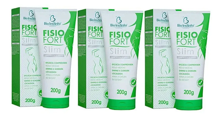 Kit 3 Cremes Redutores Fisiofort Slim 200g
