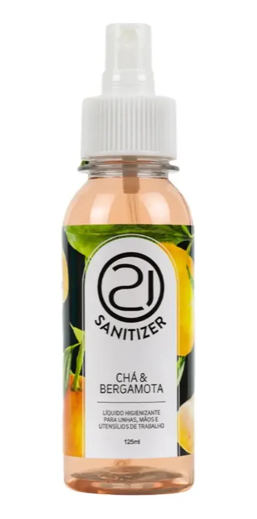 Spray Higienizador de Unhas e Mãos Nails 21 Chá e Bergamota 125ml