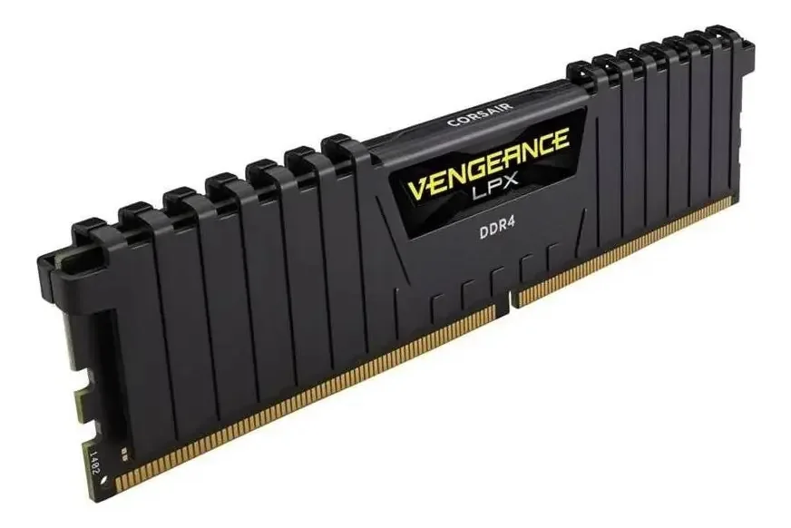 Memória RAM amarela Corsair Vengeance 8GB 1x8GB