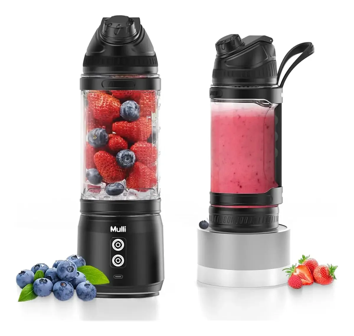 Liquidificador portátil recarregável para batidos e smoothies