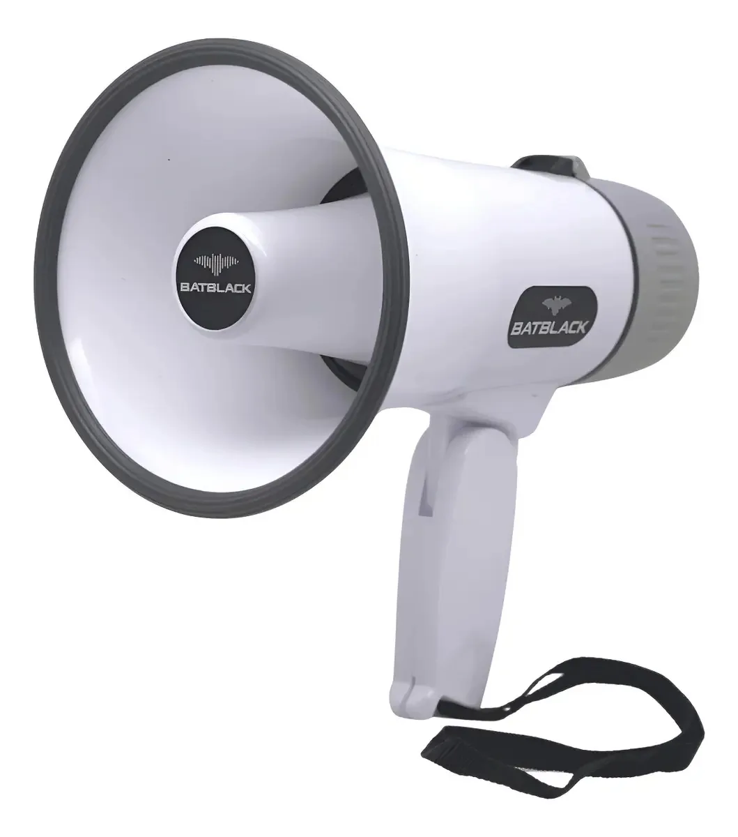 Megafone/bateria recarregável 40w Bt-xB32 Batblack Mihaba branco/cinza