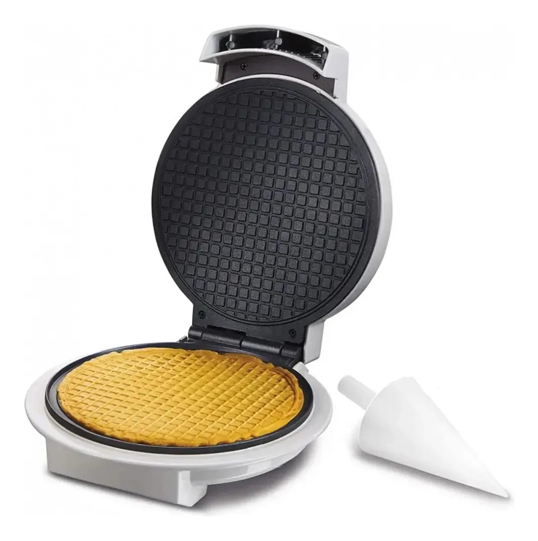 Maquina Casquinha De Sorvete Com Cone E Bastão Branco
