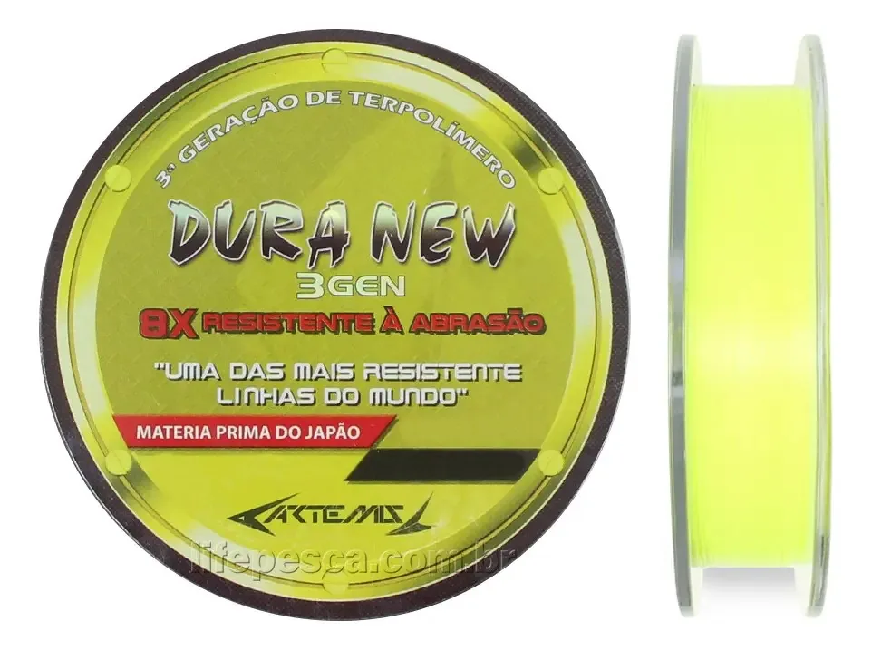 Linha De Pesca Artemis Duranium Cor Yellow