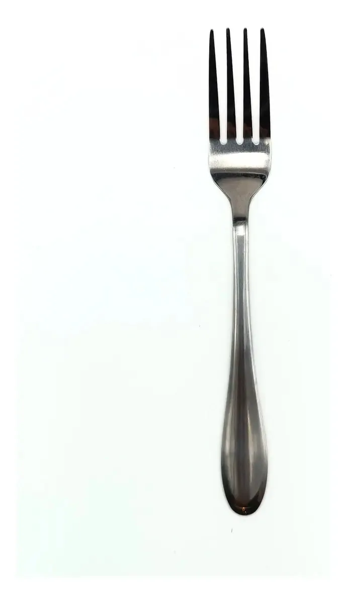 Garfo de cozinha de mesa prateado