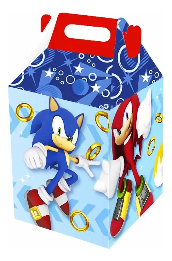 Caixa surpresa Cotillón Otero Sonic, 6 unidades