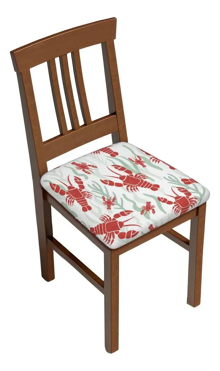 Capas para cadeiras de jantar com design de lagosta