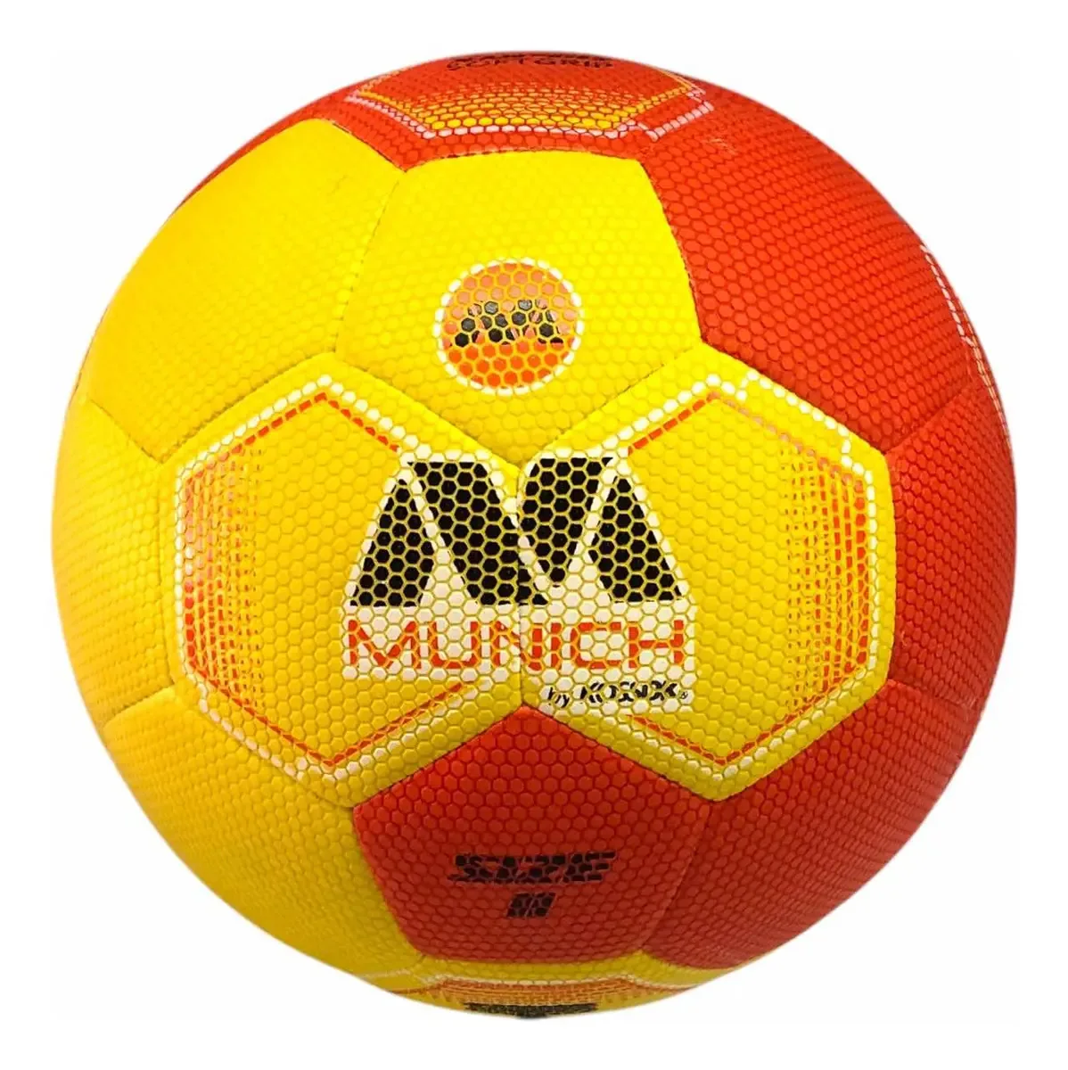 Bola de handebol Softgrip de couro sintético Crobit Munich tamanho 2