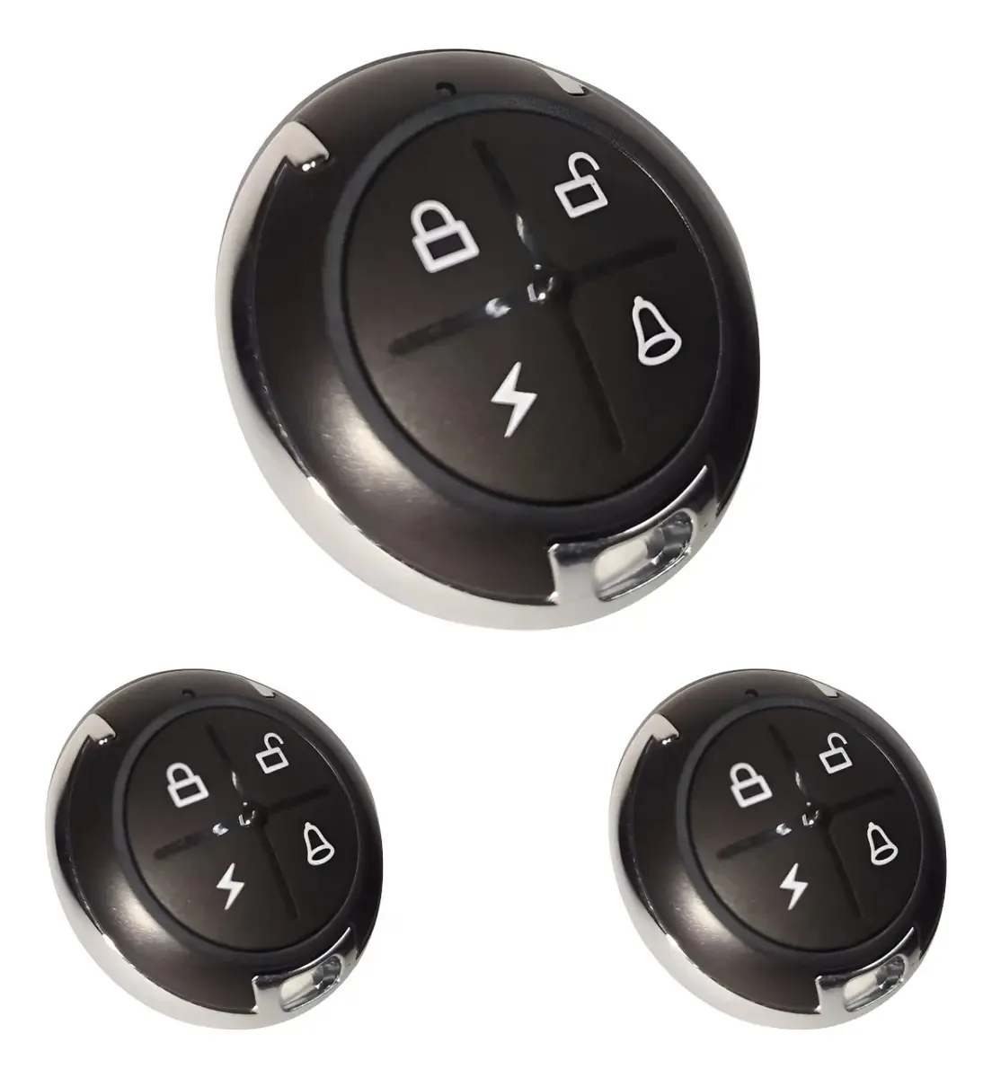 Kit 3 Controles Duplicadores Ovni 4 Botões Cor Preto