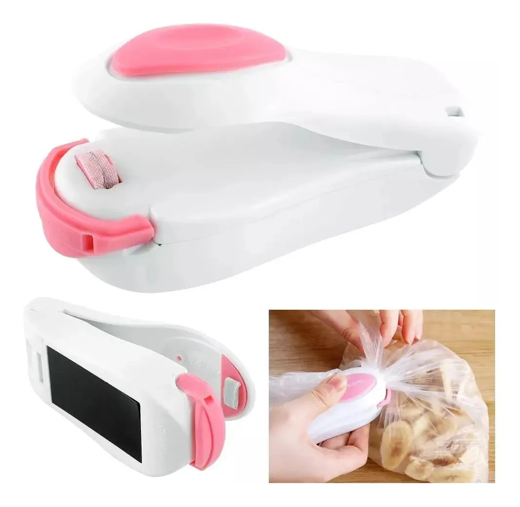 Mini seladoras de bolsas portáteis alimentadas por bateria com ímã de cozinha