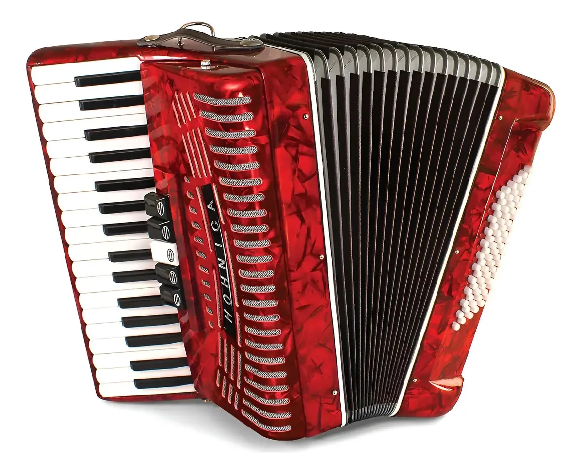 Acordeão de piano, 34 teclas e 72 baixos para iniciantes