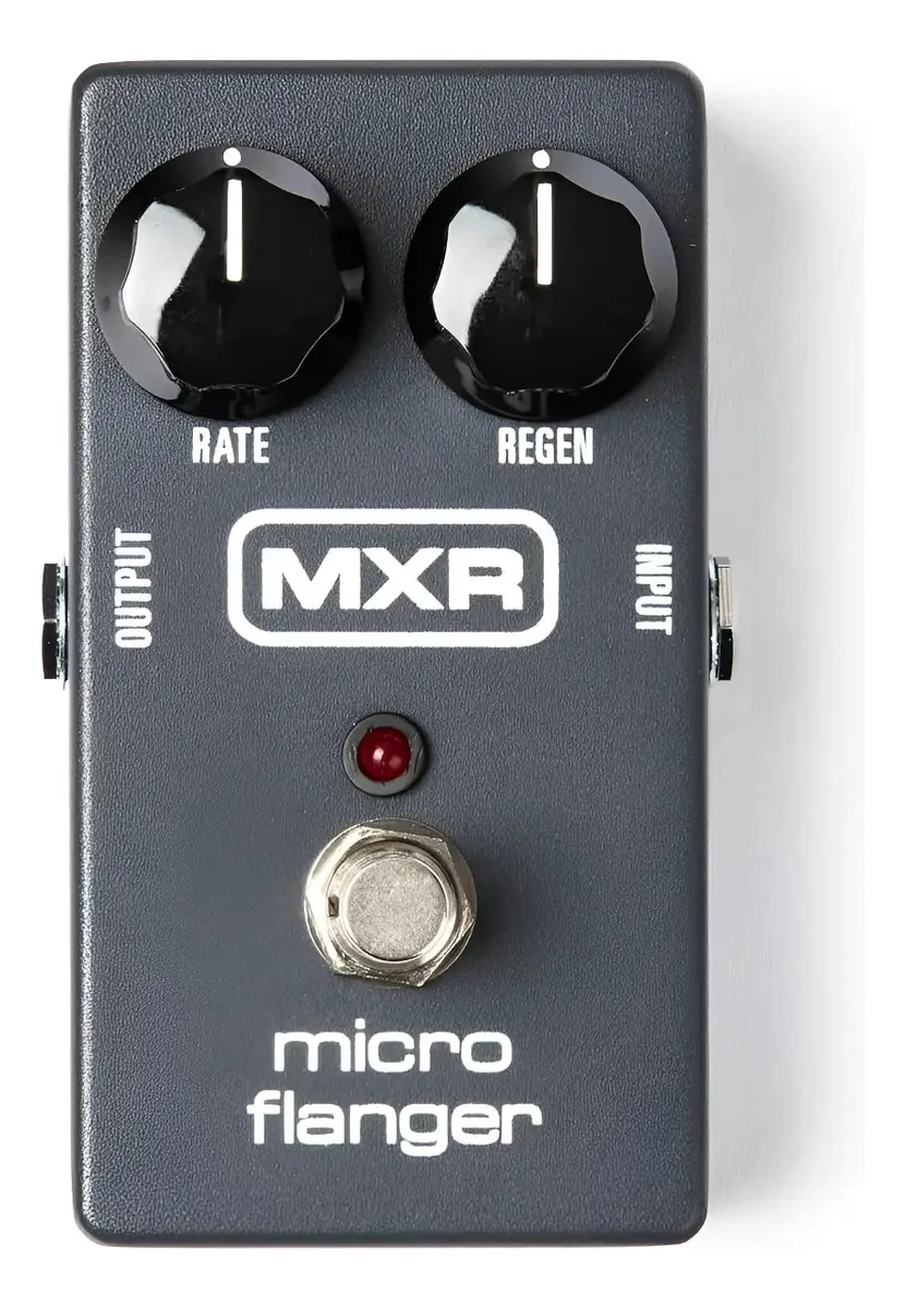 Pedal Flanger analógico com True Bypass e LED