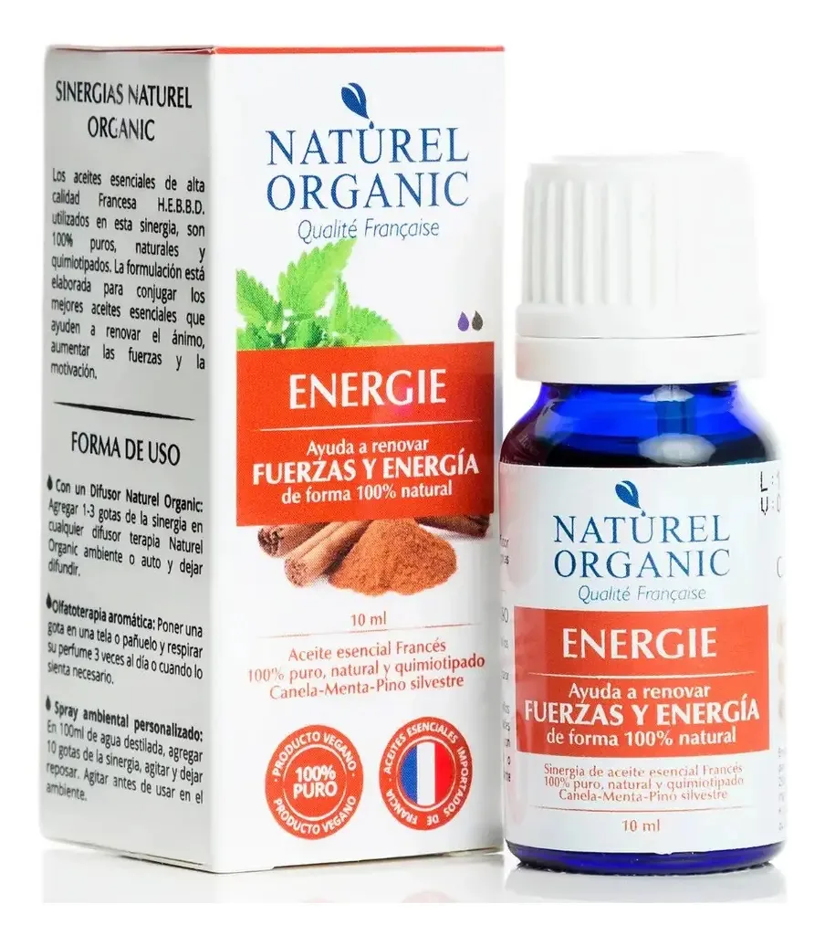 Óleo essencial de aromaterapia Energie 10ml Naturel Organic