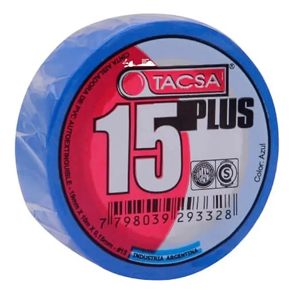 Fita isolante Tacsa X 10mts Azul X 10 unidades