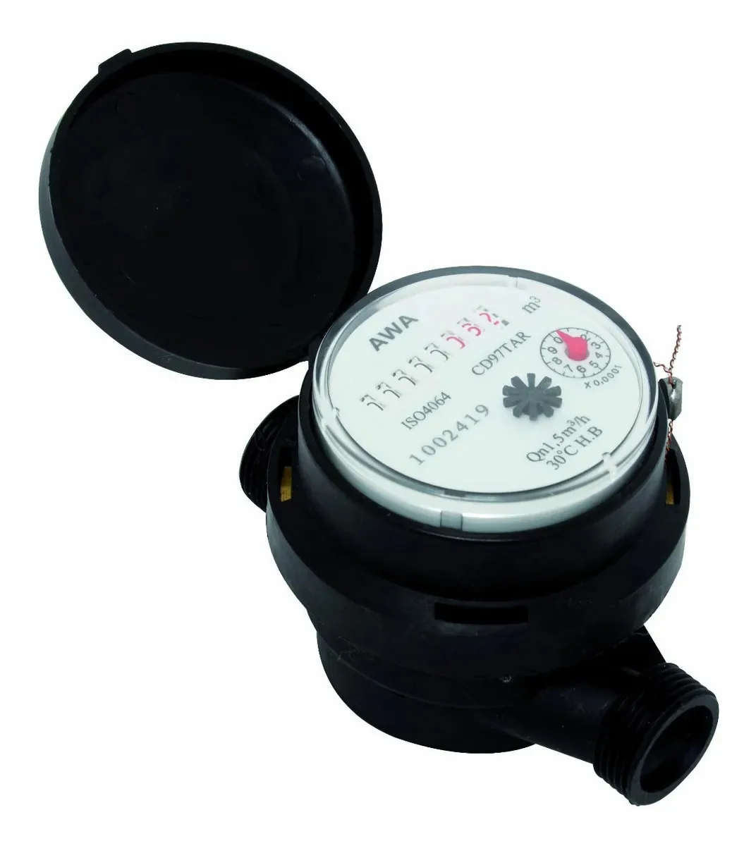 Medidor de água doméstico/medidor de vazão Qm.3m3/h QN.1.5m3/h